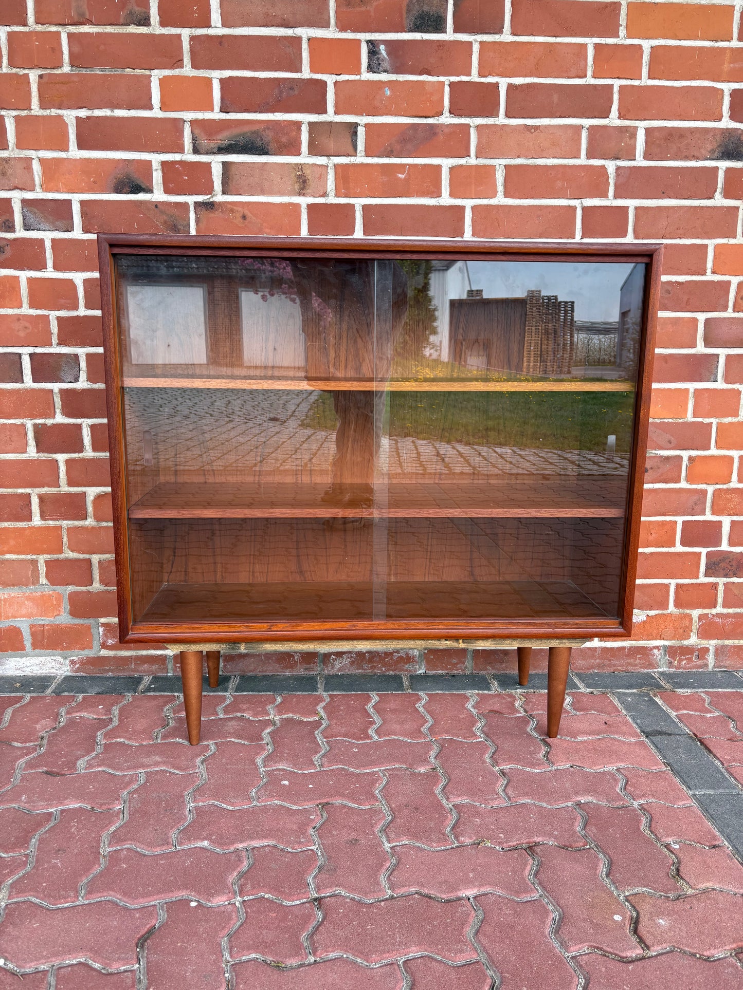 Vintage Vitrine mit Klarglas