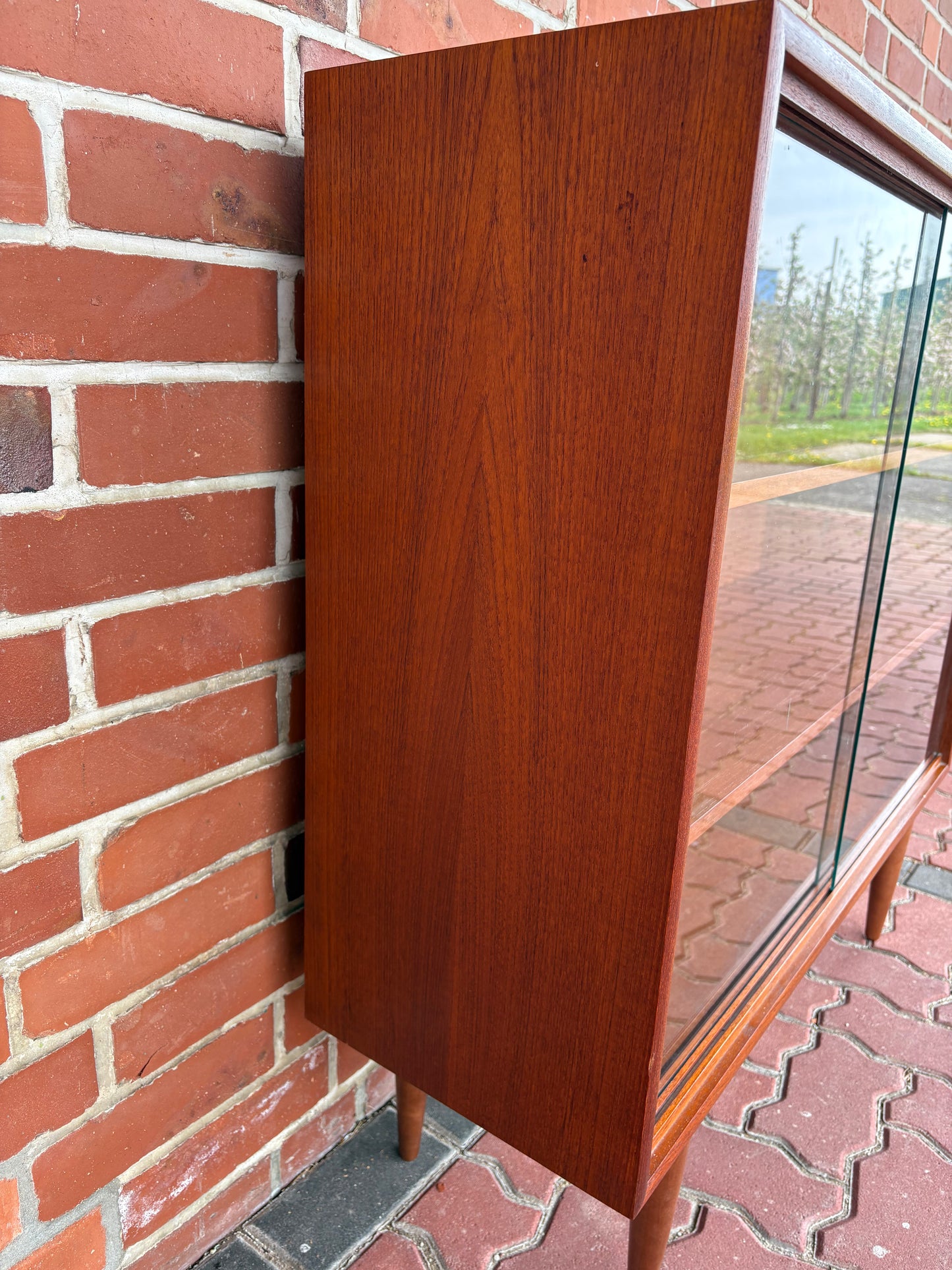 Vintage Vitrine mit Klarglas