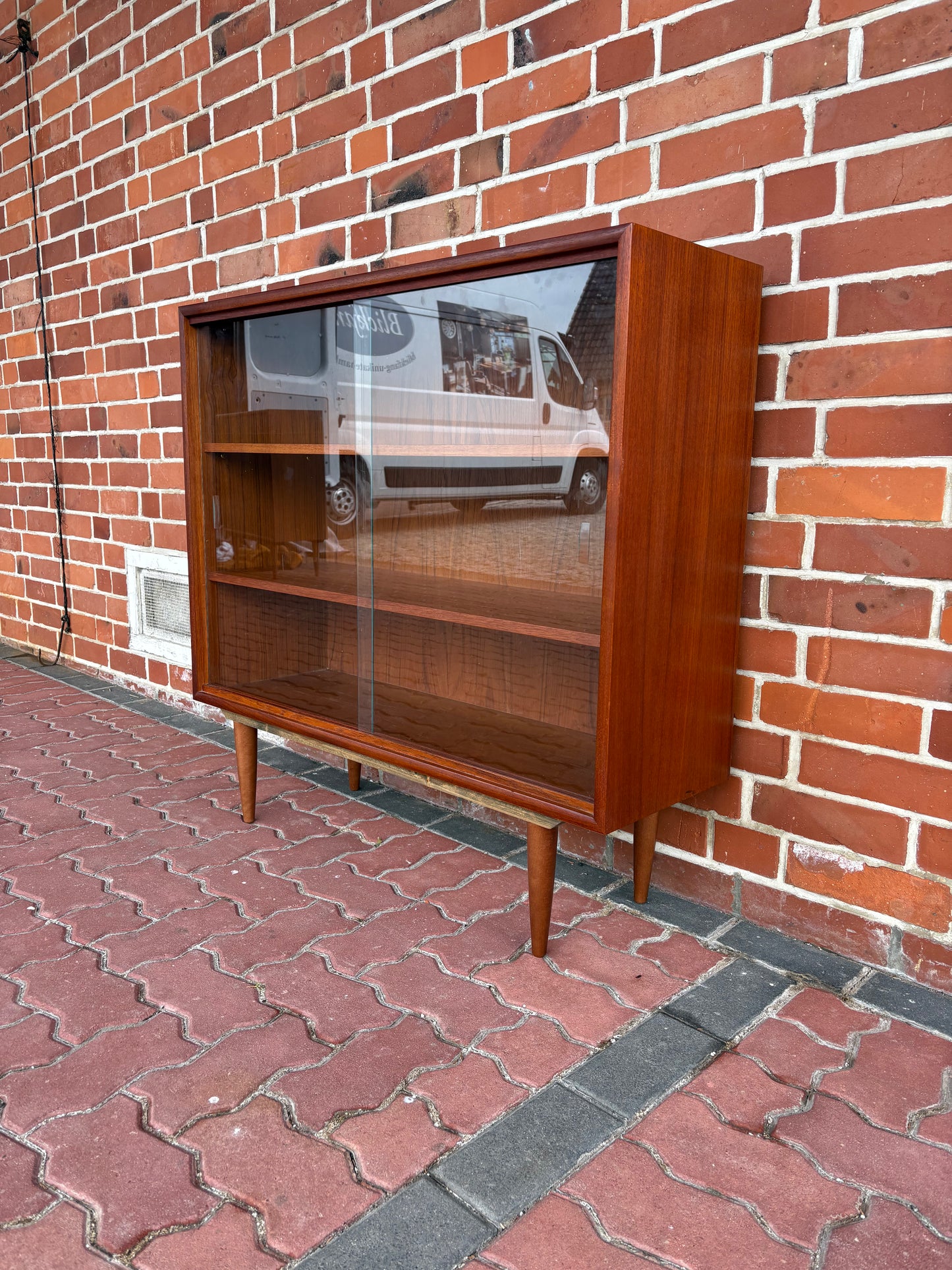 Vintage Vitrine mit Klarglas